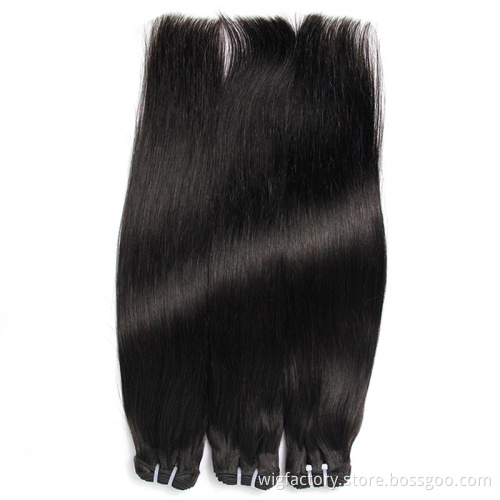 Xuchang factory raw virgin hair vender, Peruvian hair 100% virgin straight bundle, Free sample cuticle aligned hair
